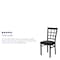 Flash Furniture Hercules Restaurant Chair, Black Back, 16-1/2 in W 20" L 36-1/2" H XU-DG6Q3BWIN-BLKV-GG - alternate 6