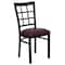 Flash Furniture Hercules Restaurant Chair, 16-1/2 in W 20" L 36-1/2" H XU-DG6Q3BWIN-BURV-GG - alternate 3