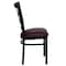 Flash Furniture Hercules Restaurant Chair, 16-1/2 in W 20" L 36-1/2" H XU-DG6Q3BWIN-BURV-GG - alternate 7