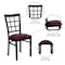 Flash Furniture Hercules Restaurant Chair, 16-1/2 in W 20" L 36-1/2" H XU-DG6Q3BWIN-BURV-GG - alternate 8