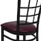 Flash Furniture Hercules Restaurant Chair, 16-1/2 in W 20" L 36-1/2" H XU-DG6Q3BWIN-BURV-GG - alternate 4
