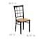 Flash Furniture Hercules Restaurant Chair, 16-1/2 in W 20" L 36-1/2" H XU-DG6Q3BWIN-NATW-GG - alternate 5