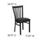 Flash Furniture Hercules Restaurant Chair, 17-1/4 in W 18-3/4" L 34-3/4" H XU-DG6Q4BSCH-BLKV-GG - alternate 7