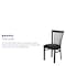 Flash Furniture Hercules Restaurant Chair, 17-1/4 in W 18-3/4" L 34-3/4" H XU-DG6Q4BSCH-BLKV-GG - alternate 4