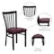 Flash Furniture Hercules Restaurant Chair, 17-1/4 in W 18-3/4" L 34-3/4" H XU-DG6Q4BSCH-BURV-GG - alternate 2