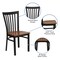 Flash Furniture Hercules Restaurant Chair, 17-1/4 in W 18-3/4" L 34-3/4" H XU-DG6Q4BSCH-CHYW-GG - alternate 9