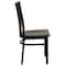 Flash Furniture Hercules Restaurant Chair, 17-1/4 in W 18-3/4" L 34-3/4" H XU-DG6Q4BSCH-MAHW-GG - alternate 2