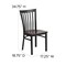 Flash Furniture Hercules Restaurant Chair, 17-1/4 in W 18-3/4" L 34-3/4" H XU-DG6Q4BSCH-WALW-GG - alternate 4