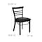 Flash Furniture Hercules Restaurant Chair, 17 in W 19-1/2" L 31-3/4" H XU-DG6Q6B1LAD-BLKV-GG - alternate 4