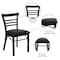 Flash Furniture Hercules Restaurant Chair, 17 in W 19-1/2" L 31-3/4" H XU-DG6Q6B1LAD-BLKV-GG - alternate 9