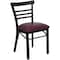 Flash Furniture Hercules Restaurant Chair, 17 in W 19-1/2" L 31-3/4" H XU-DG6Q6B1LAD-BURV-GG - alternate 3