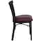 Flash Furniture Hercules Restaurant Chair, 17 in W 19-1/2" L 31-3/4" H XU-DG6Q6B1LAD-BURV-GG - alternate 4