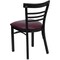 Flash Furniture Hercules Restaurant Chair, 17 in W 19-1/2" L 31-3/4" H XU-DG6Q6B1LAD-BURV-GG - alternate 5