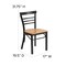 Flash Furniture Hercules Restaurant Chair, 17 in W 19-1/2" L 31-3/4" H XU-DG6Q6B1LAD-NATW-GG - alternate 3