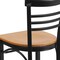 Flash Furniture Hercules Restaurant Chair, 17 in W 19-1/2" L 31-3/4" H XU-DG6Q6B1LAD-NATW-GG - alternate 10