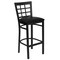 Flash Furniture Restaurant Stool, Window Back, Black Seat XU-DG6R7BWIN-BAR-BLKV-GG - alternate 2