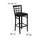 Flash Furniture Restaurant Stool, Window Back, Black Seat XU-DG6R7BWIN-BAR-BLKV-GG - alternate 9
