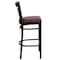 Flash Furniture Restaurant Stool, Window Back, Burg Seat XU-DG6R7BWIN-BAR-BURV-GG - alternate 2