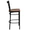 Flash Furniture Restaurant Stool, Window Back, Cherry Sea XU-DG6R7BWIN-BAR-CHYW-GG - alternate 2