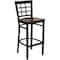 Flash Furniture Restaurant Stool, Window Back, Mahgny Sea XU-DG6R7BWIN-BAR-MAHW-GG - alternate 4