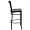 Flash Furniture Restaurant Stool, Window Back, Mahgny Sea XU-DG6R7BWIN-BAR-MAHW-GG - alternate 3