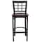 Flash Furniture Restaurant Stool, Window Back, Mahgny Sea XU-DG6R7BWIN-BAR-MAHW-GG - alternate 7