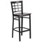 Flash Furniture Restaurant Stool, Window Back, Walnut Sea XU-DG6R7BWIN-BAR-WALW-GG - alternate 3