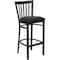 Flash Furniture Restaurant Stool, School Back, Blk Seat XU-DG6R8BSCH-BAR-BLKV-GG - alternate 4