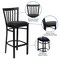 Flash Furniture Restaurant Stool, School Back, Blk Seat XU-DG6R8BSCH-BAR-BLKV-GG - alternate 8