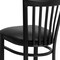 Flash Furniture Restaurant Stool, School Back, Blk Seat XU-DG6R8BSCH-BAR-BLKV-GG - alternate 10