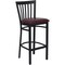 Flash Furniture Restaurant Stool, School Back, Burg Seat XU-DG6R8BSCH-BAR-BURV-GG - alternate 3