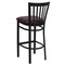 Flash Furniture Restaurant Stool, School Back, Burg Seat XU-DG6R8BSCH-BAR-BURV-GG - alternate 4