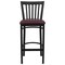 Flash Furniture Restaurant Stool, School Back, Burg Seat XU-DG6R8BSCH-BAR-BURV-GG - alternate 6