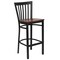Flash Furniture Restaurant Stool, School Back, Chy Seat XU-DG6R8BSCH-BAR-CHYW-GG - alternate 3