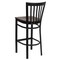 Flash Furniture Restaurant Stool, School Back, Mah Seat XU-DG6R8BSCH-BAR-MAHW-GG - alternate 5