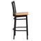 Flash Furniture Restaurant Stool, School Back, Nat Seat XU-DG6R8BSCH-BAR-NATW-GG - alternate 4