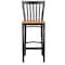 Flash Furniture Restaurant Stool, School Back, Nat Seat XU-DG6R8BSCH-BAR-NATW-GG - alternate 7