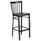 Flash Furniture Restaurant Stool, School Back, Wal Seat XU-DG6R8BSCH-BAR-WALW-GG - alternate 3