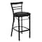 Flash Furniture Restaurant Stool, Ladder Back, Blk Seat XU-DG6R9BLAD-BAR-BLKV-GG - alternate 7