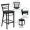 Flash Furniture Restaurant Stool, Ladder Back, Blk Seat XU-DG6R9BLAD-BAR-BLKV-GG - alternate 6