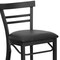 Flash Furniture Restaurant Stool, Ladder Back, Blk Seat XU-DG6R9BLAD-BAR-BLKV-GG - alternate 10