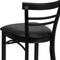 Flash Furniture Restaurant Stool, Ladder Back, Blk Seat XU-DG6R9BLAD-BAR-BLKV-GG - alternate 4