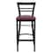 Flash Furniture Restaurant Stool, Ladder Back, Burg Seat XU-DG6R9BLAD-BAR-BURV-GG - alternate 6
