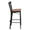 Flash Furniture Restaurant Stool, Ladder Back, Chy Seat, Material: Wood XU-DG6R9BLAD-BAR-CHYW-GG - alternate 4