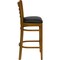 Flash Furniture Stool, Ladder Back, Cherry Wood w/Blk Vny XU-DGW0005BARLAD-CHY-BLKV-GG - alternate 3