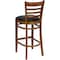 Flash Furniture Stool, Ladder Back, Cherry Wood w/Blk Vny XU-DGW0005BARLAD-CHY-BLKV-GG - alternate 4