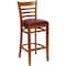 Flash Furniture Stool, Ladder Back, Cherry Wd w/Burg Viny XU-DGW0005BARLAD-CHY-BURV-GG - alternate 4