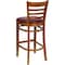 Flash Furniture Stool, Ladder Back, Cherry Wd w/Burg Viny XU-DGW0005BARLAD-CHY-BURV-GG - alternate 2