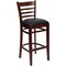 Flash Furniture Barstool, Ladder Back, Mah Wood, Blk Vinyl XU-DGW0005BARLAD-MAH-BLKV-GG - alternate 5