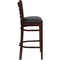 Flash Furniture Barstool, Ladder Back, Mah Wood, Blk Vinyl XU-DGW0005BARLAD-MAH-BLKV-GG - alternate 4